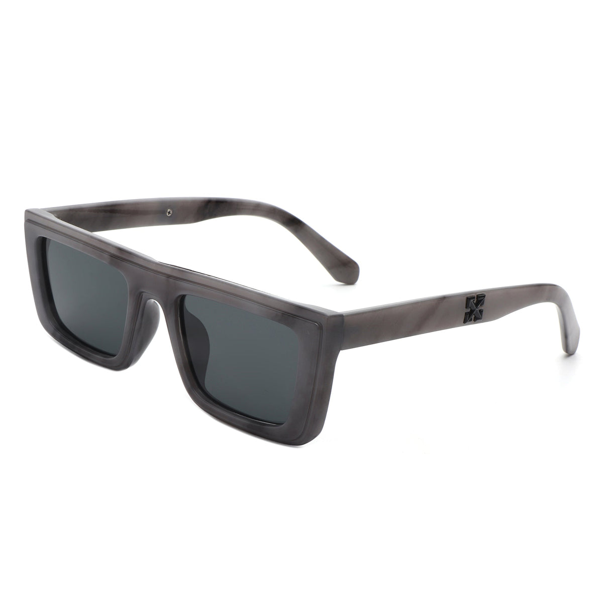 Tybalt - Retro Rectangle Square Flat Top Sunglasses - Charming Charlie