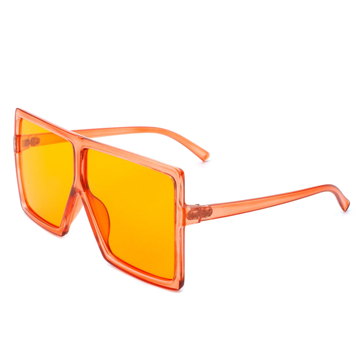 Amarylla - Oversize Flat Top Square Tinted Women Fashion Sunglasses - Charming Charlie