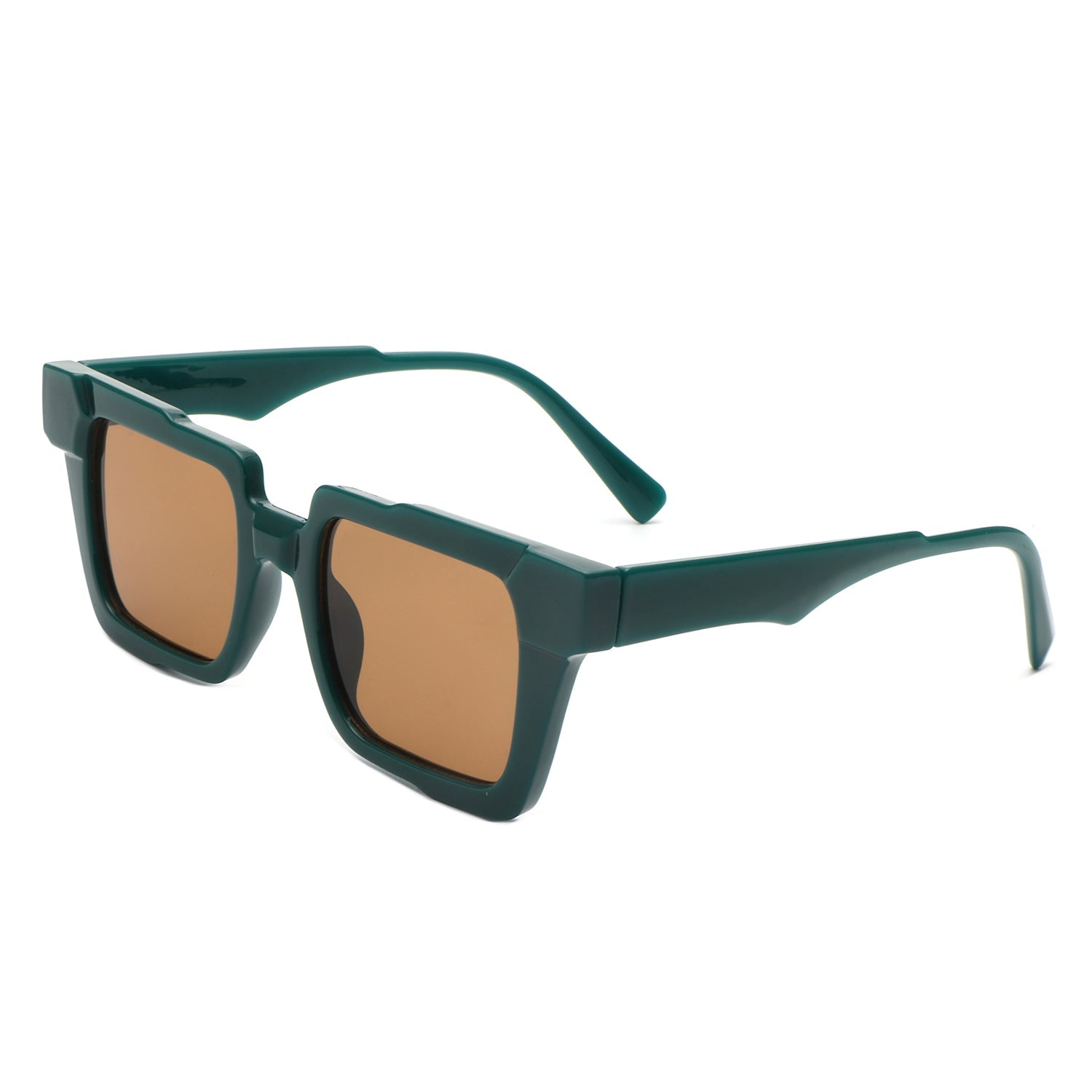 Xeno - Flat Top Geometric Fashion Square Sunglasses - Charming Charlie