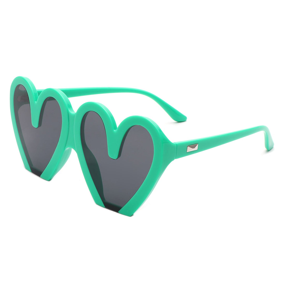 Skylette - Heart Shaped Oversized Party Fashion Sunglasses - Charming Charlie