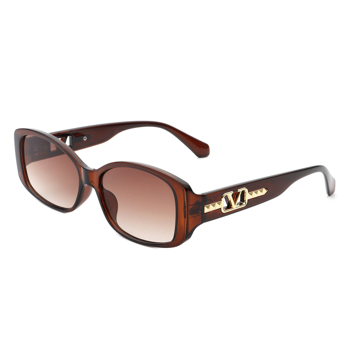 Fantasie - Rectangular Narrow Retro Tinted Fashion Square Sunglasses - Charming Charlie