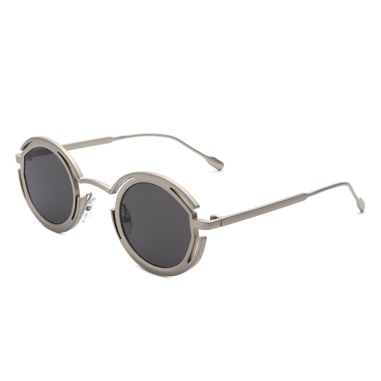 Moonmist - Fashion Circle Geometric Round Futuristic Fashion Sunglasses - Charming Charlie