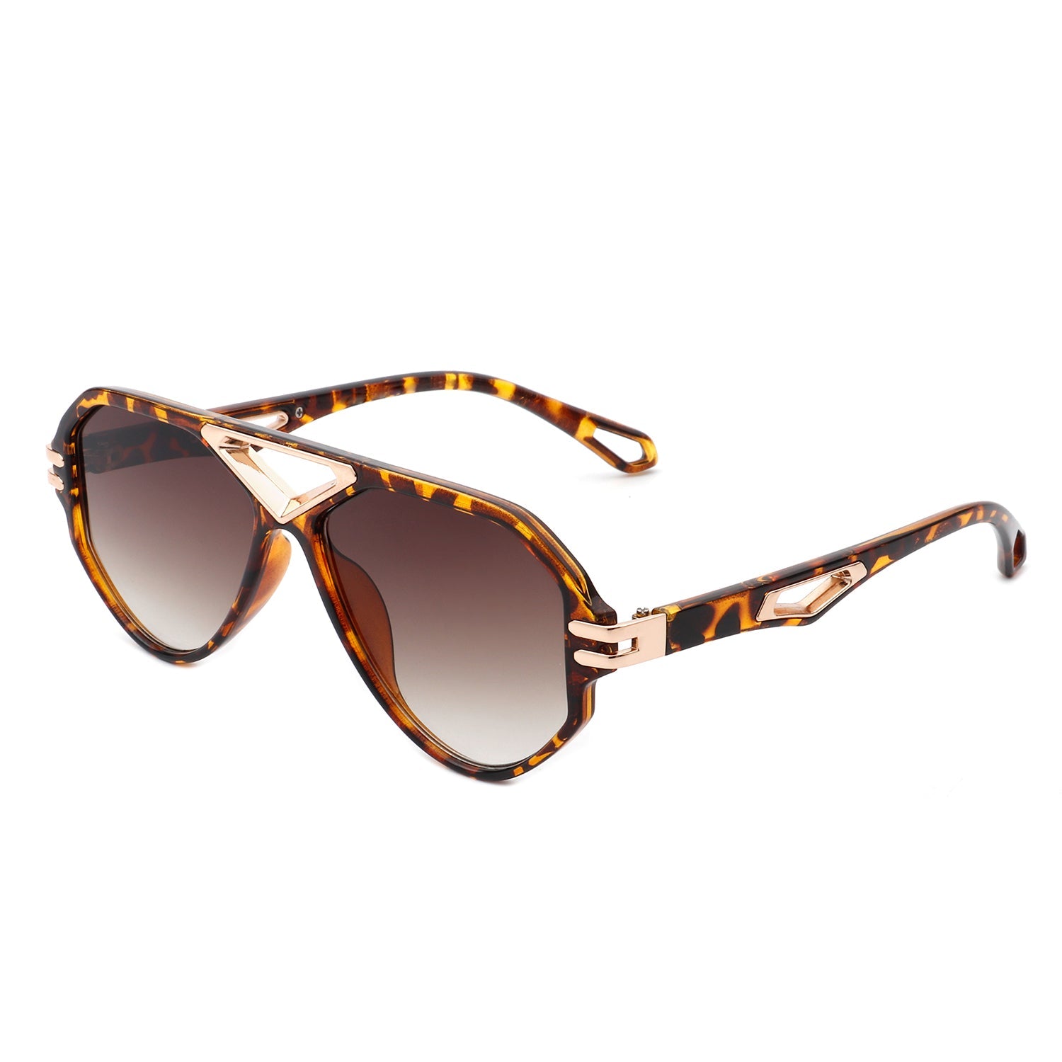 Unityth - Geometric Retro Round Vintage Fashion Aviator Sunglasses - Charming Charlie