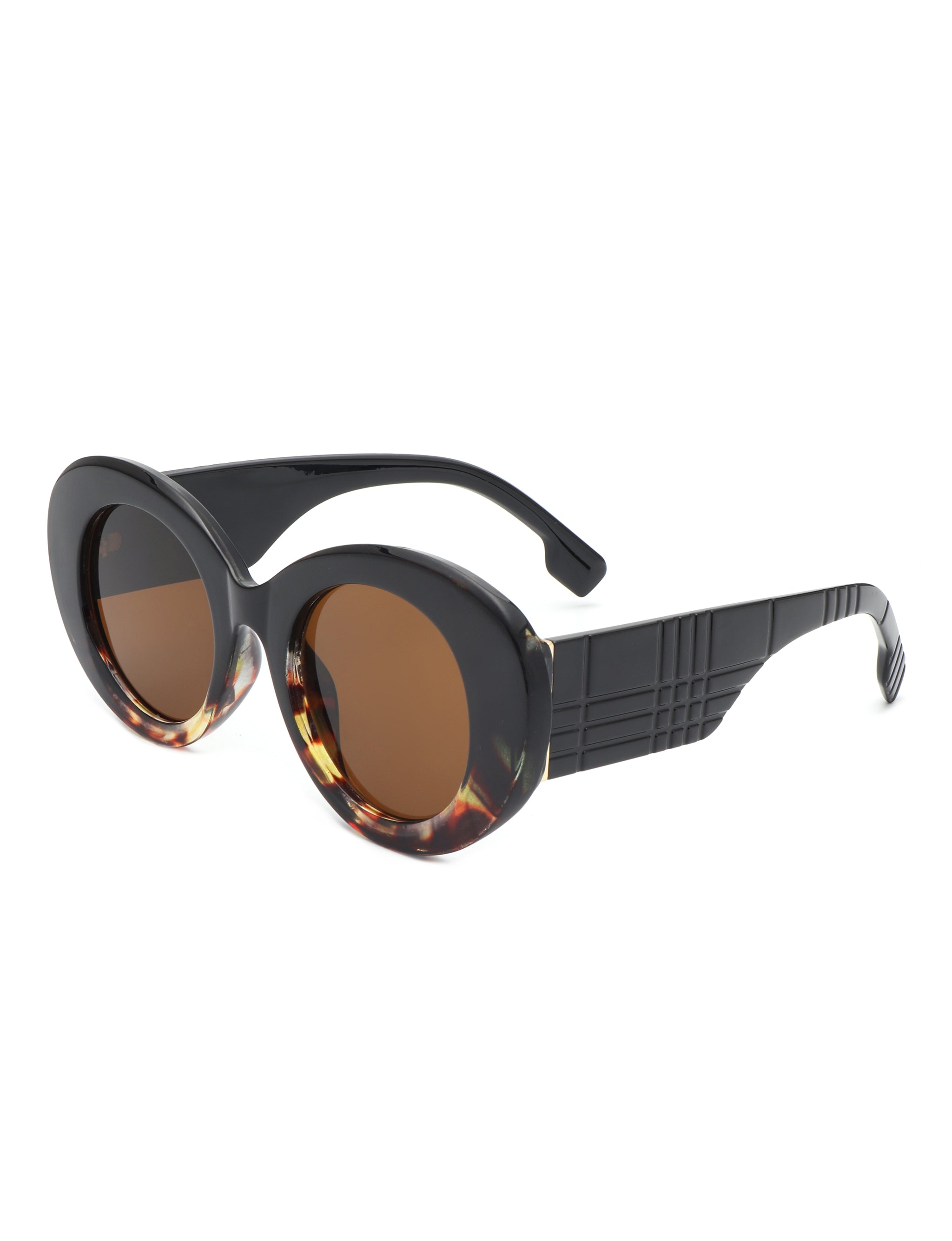 Optic - Round Oval Oversized Women's Fashion Sunglasses - Charming Charlie