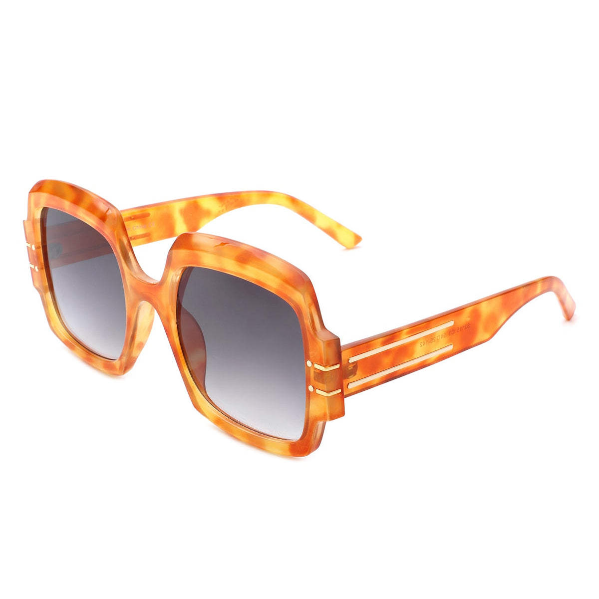 Emblazon - Women Oversize Flat Top Fashion Square Sunglasses - Charming Charlie