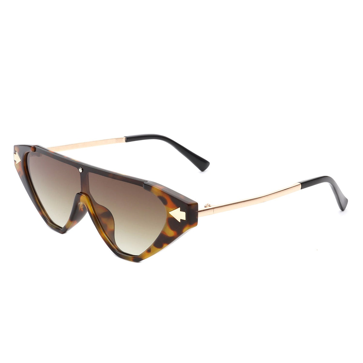Zedillia - Triangle Mod Irregular Fashion Vintage Geometric Retro Sunglasses - Charming Charlie