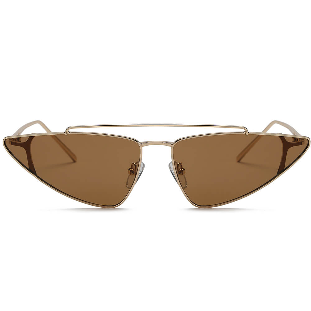 COHASSET | S3007 - Women Small Retro Vintage Cat Eye Sunglasses - Cramilo Eyewear - Stylish Trendy Affordable Sunglasses Clear Glasses Eye Wear Fashion