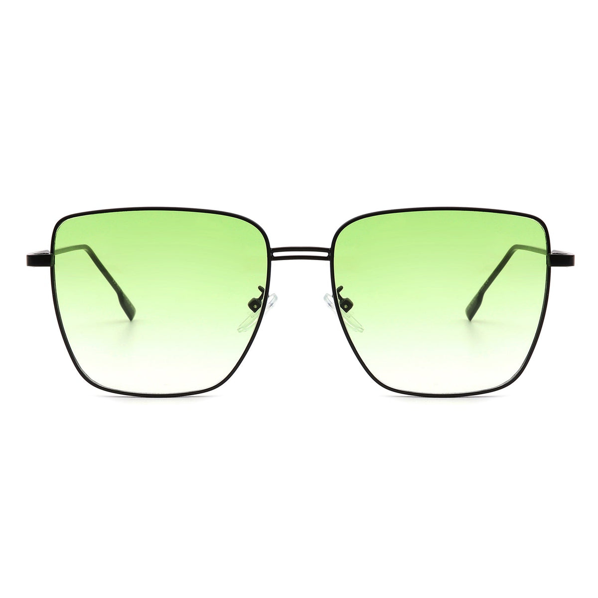 Eskuitan | Women Square Metal Oversize Fashion Sunglasses - Charming Charlie