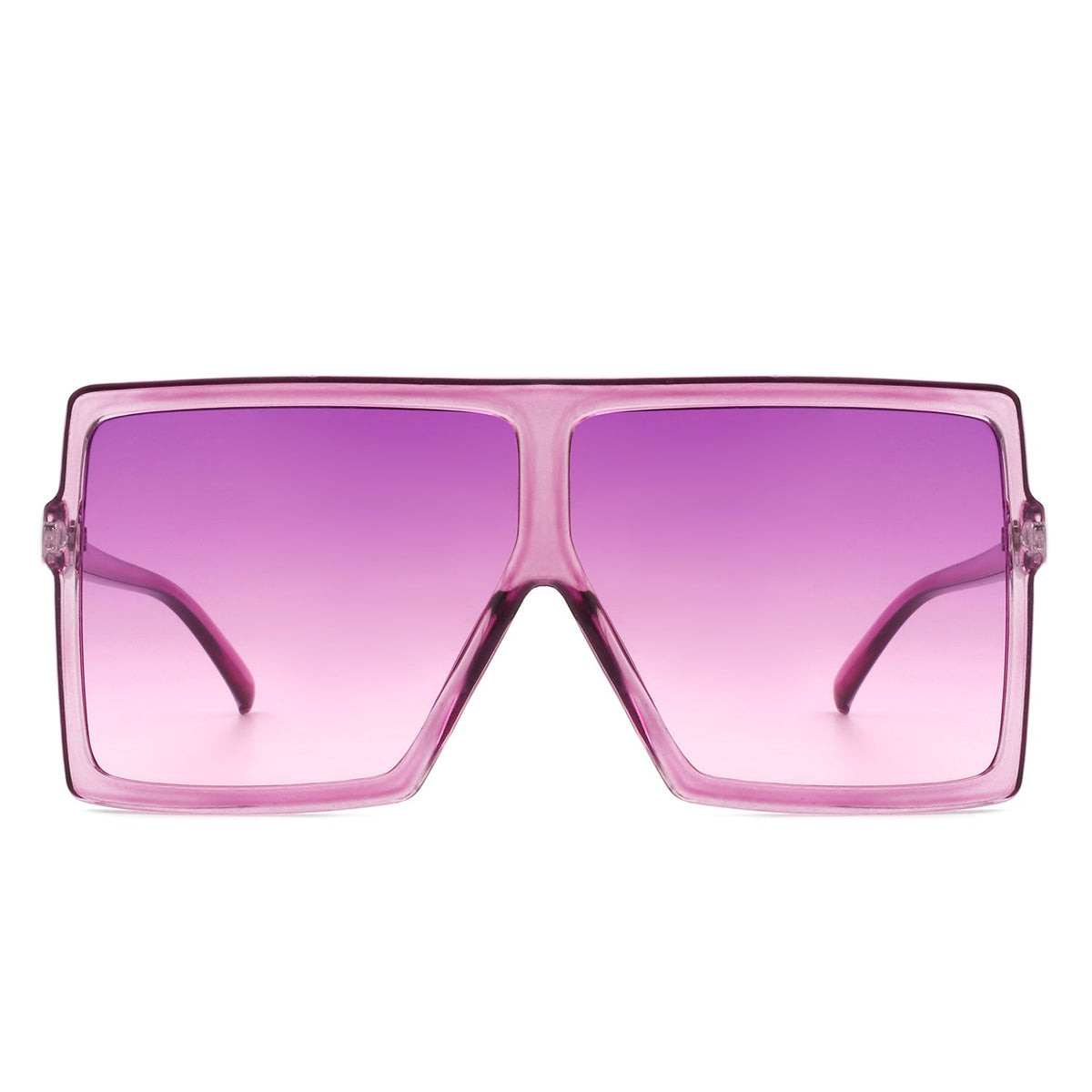 Amarylla - Oversize Flat Top Square Tinted Women Fashion Sunglasses - Charming Charlie