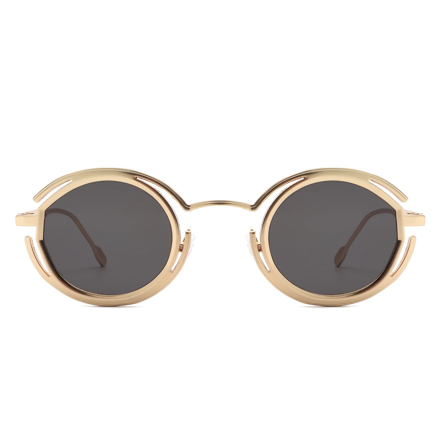 Moonmist - Fashion Circle Geometric Round Futuristic Fashion Sunglasses - Charming Charlie