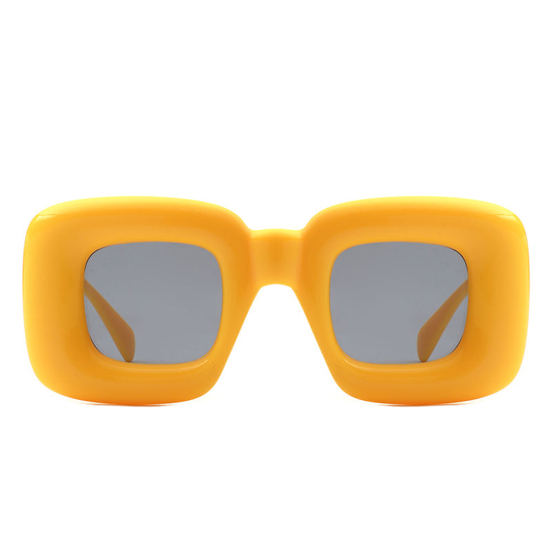 Rayne - Y2K Square Inflated Chunky Retro Funny Sunglasses - Charming Charlie
