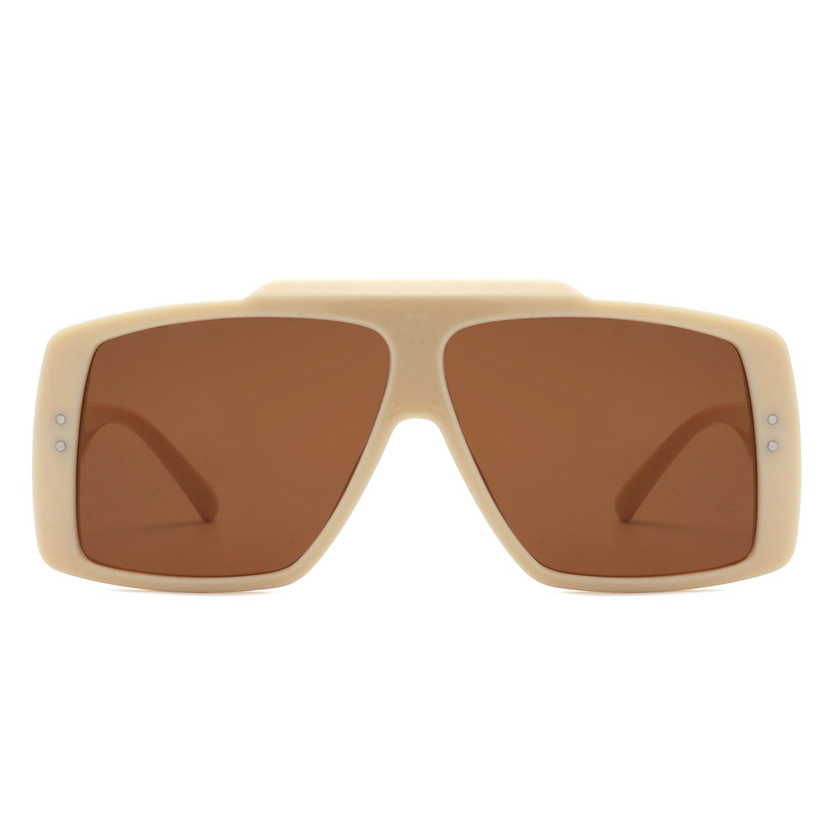 Halia - Square Retro Flat Top Vintage Inspired Fashion Sunglasses - Charming Charlie