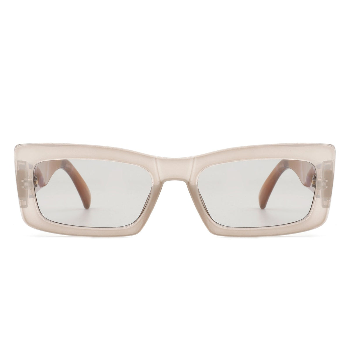 Illumyne - Retro Narrow Rectangle Flat Top Slim Fashion Sunglasses - Charming Charlie