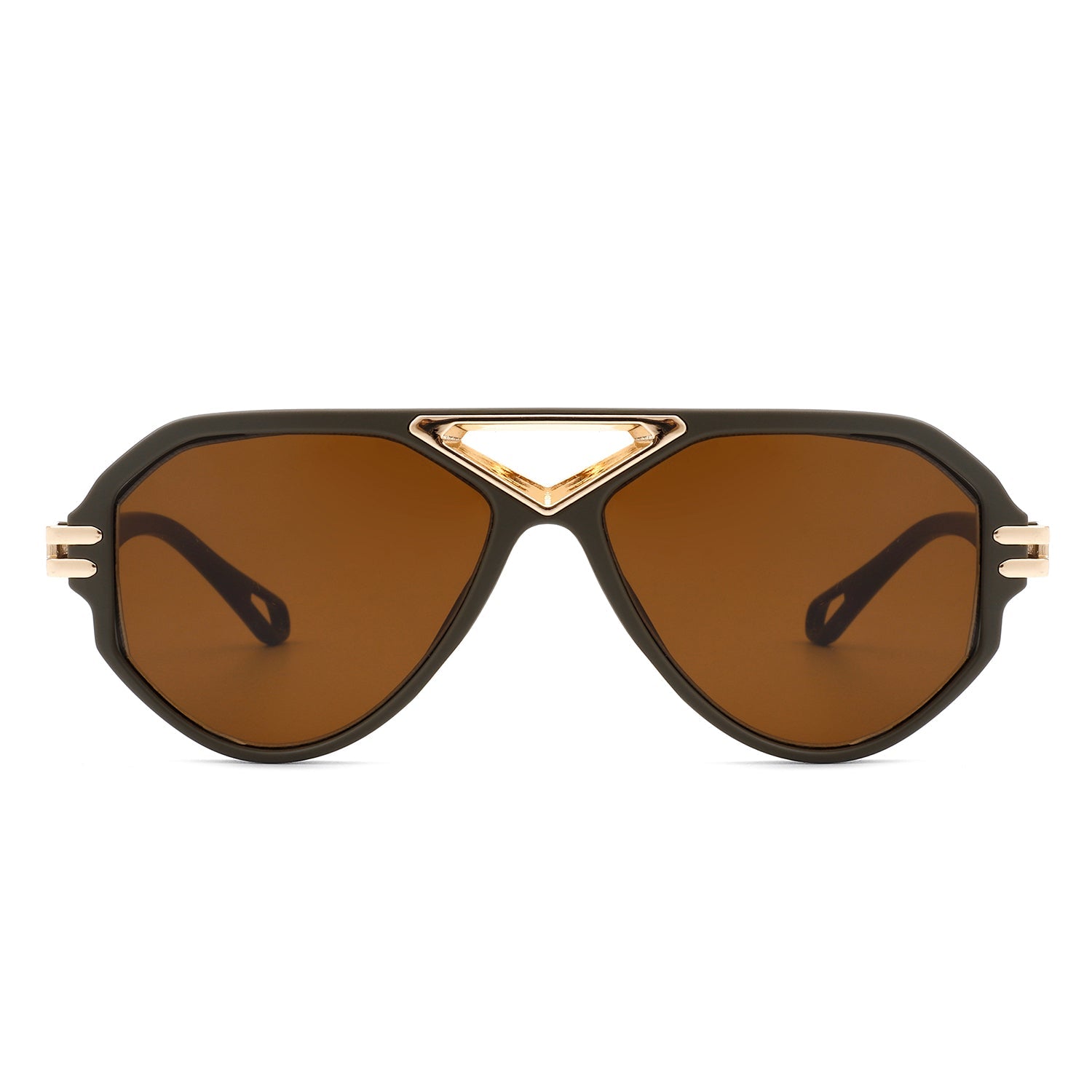 Unityth - Geometric Retro Round Vintage Fashion Aviator Sunglasses - Charming Charlie