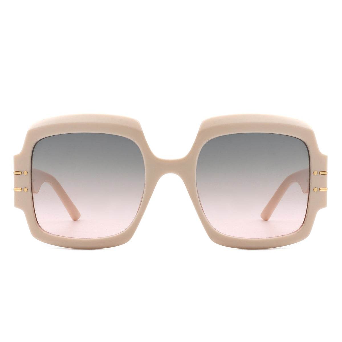 Emblazon - Women Oversize Flat Top Fashion Square Sunglasses - Charming Charlie