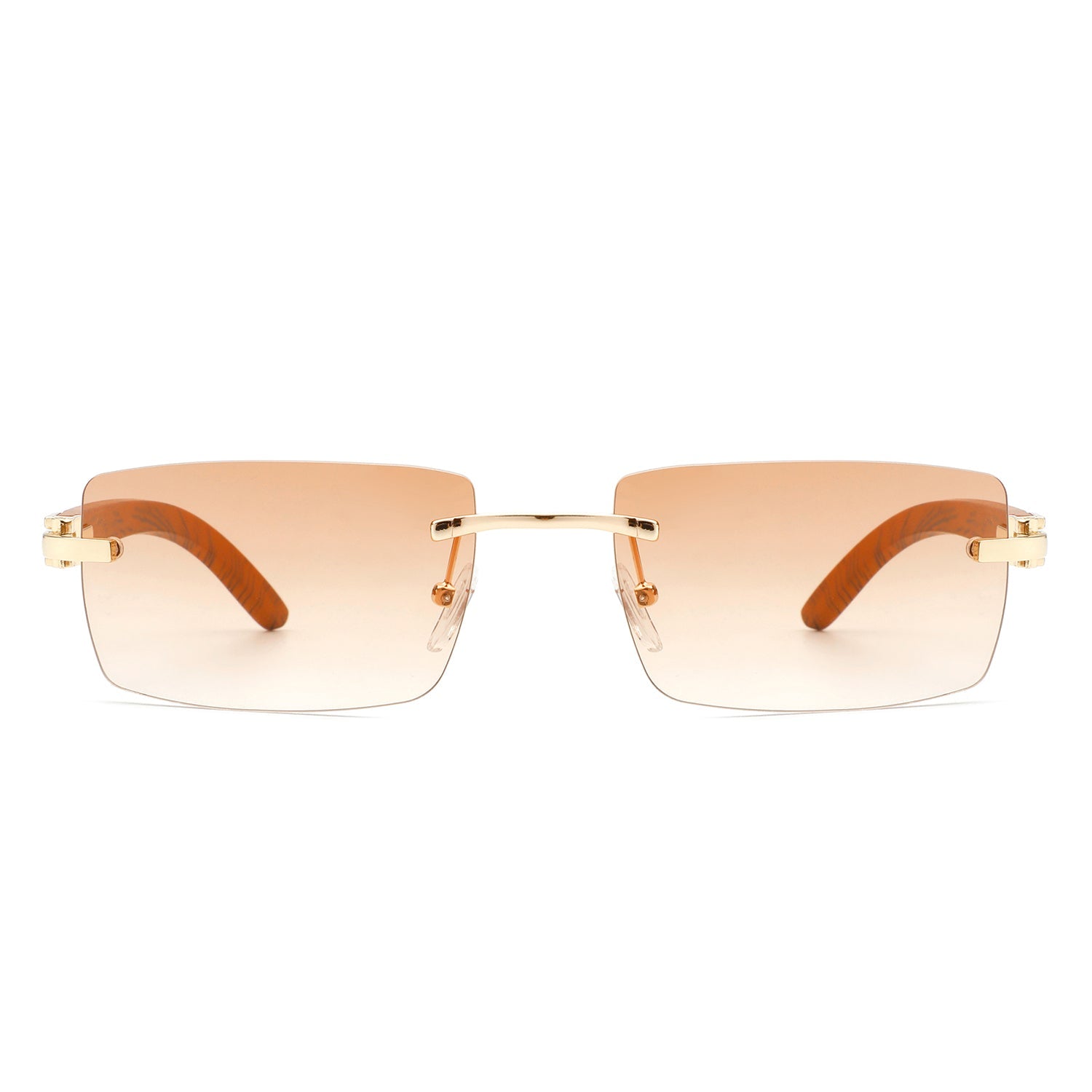 Oceanize - Rectangle Rimless Retro Frameless Fashion Tinted Sunglasses - Charming Charlie