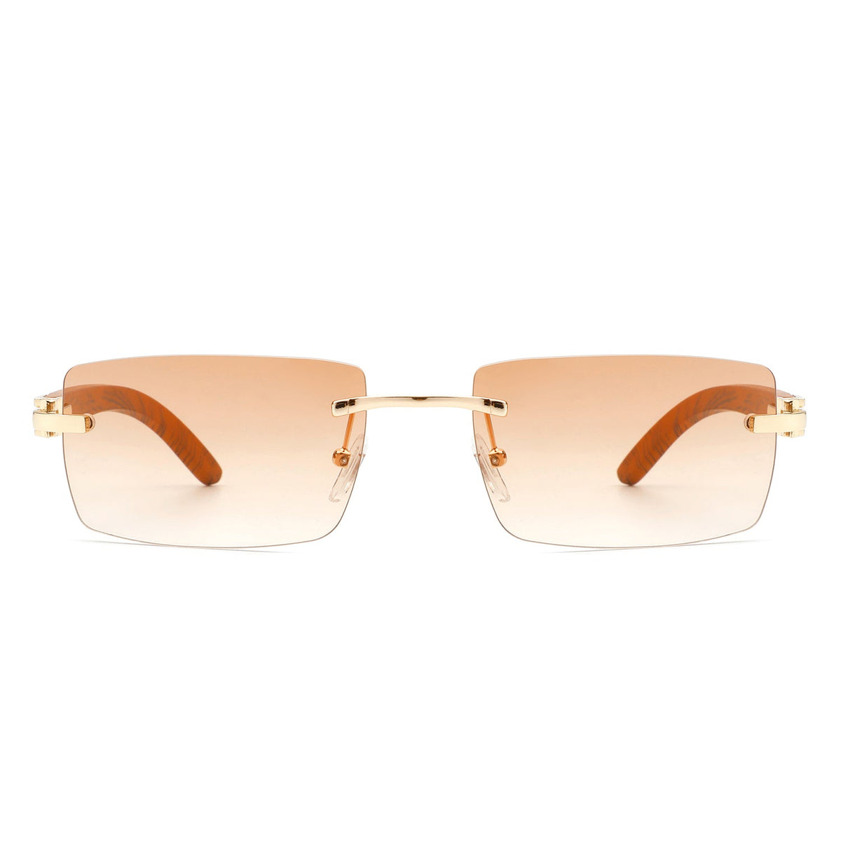 Oceanize - Rectangle Rimless Retro Frameless Fashion Tinted Sunglasses - Charming Charlie