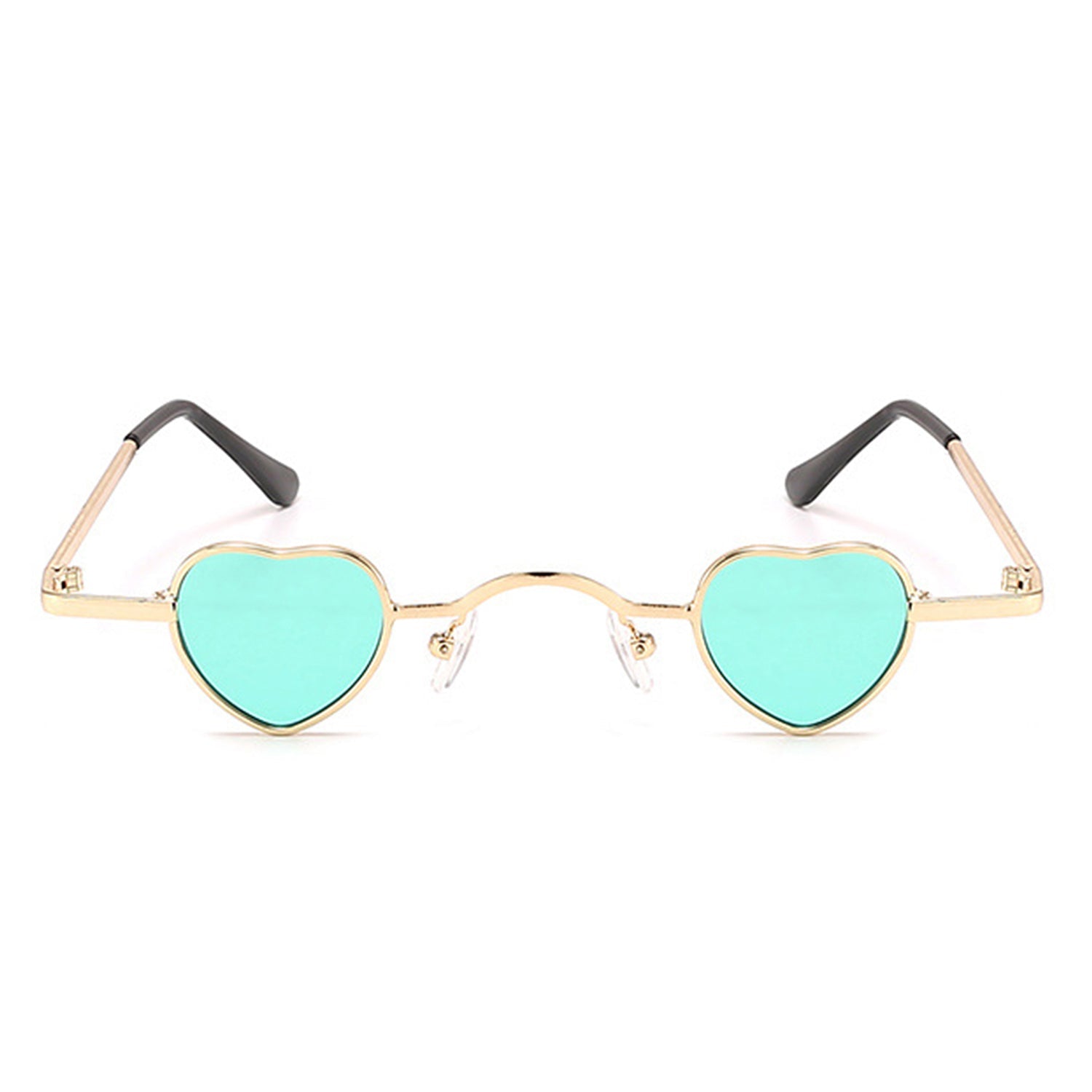 Zyral - Metal Heart Shaped Tinted Mini Color Pop Sunglasses - Charming Charlie