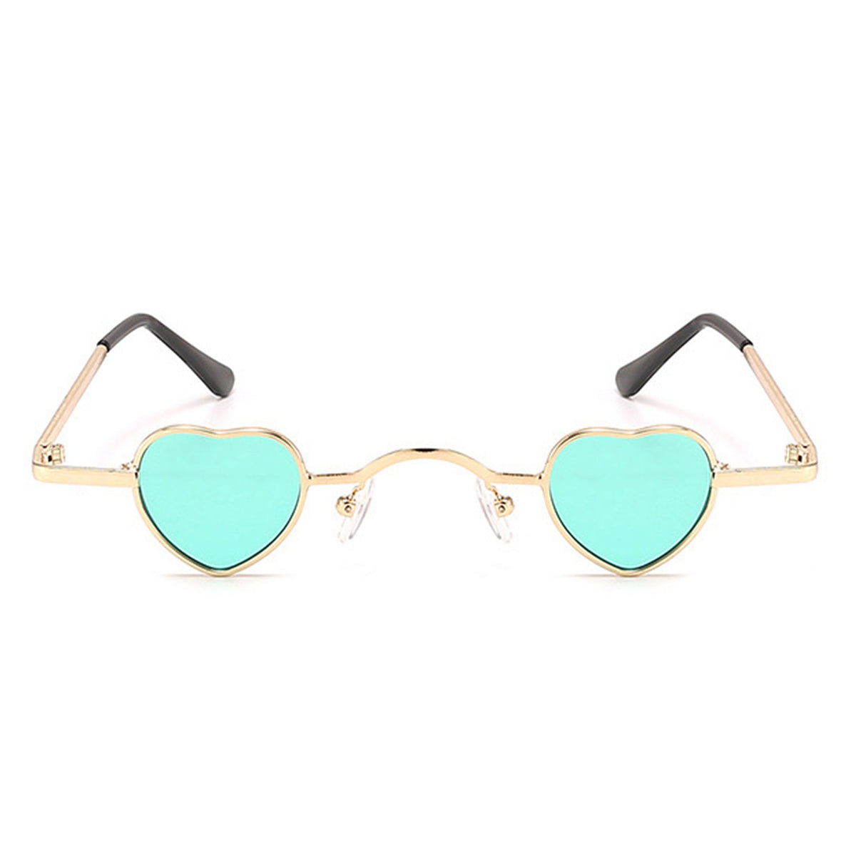 Zyral - Metal Heart Shaped Tinted Mini Color Pop Sunglasses - Charming Charlie