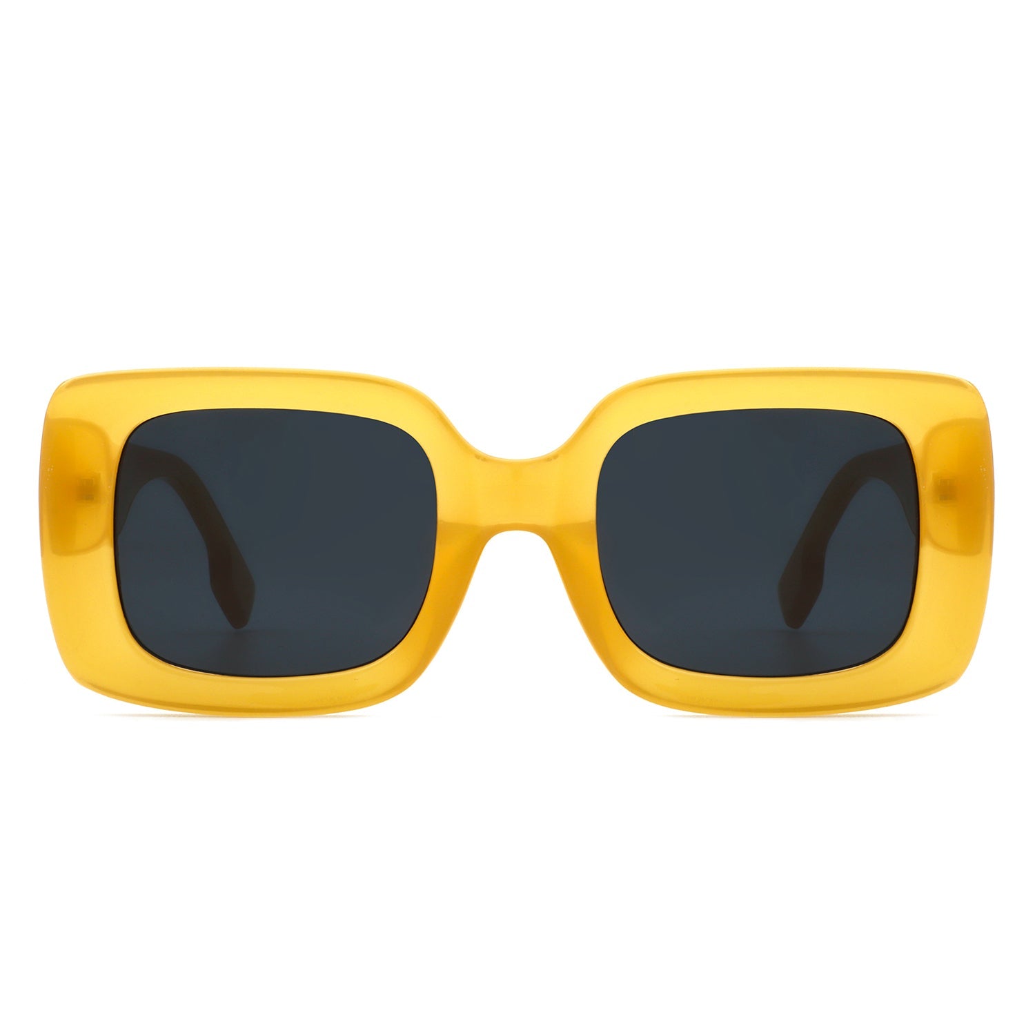 Jadestone - Square Retro Flat Top Fashion Sunglasses - Charming Charlie