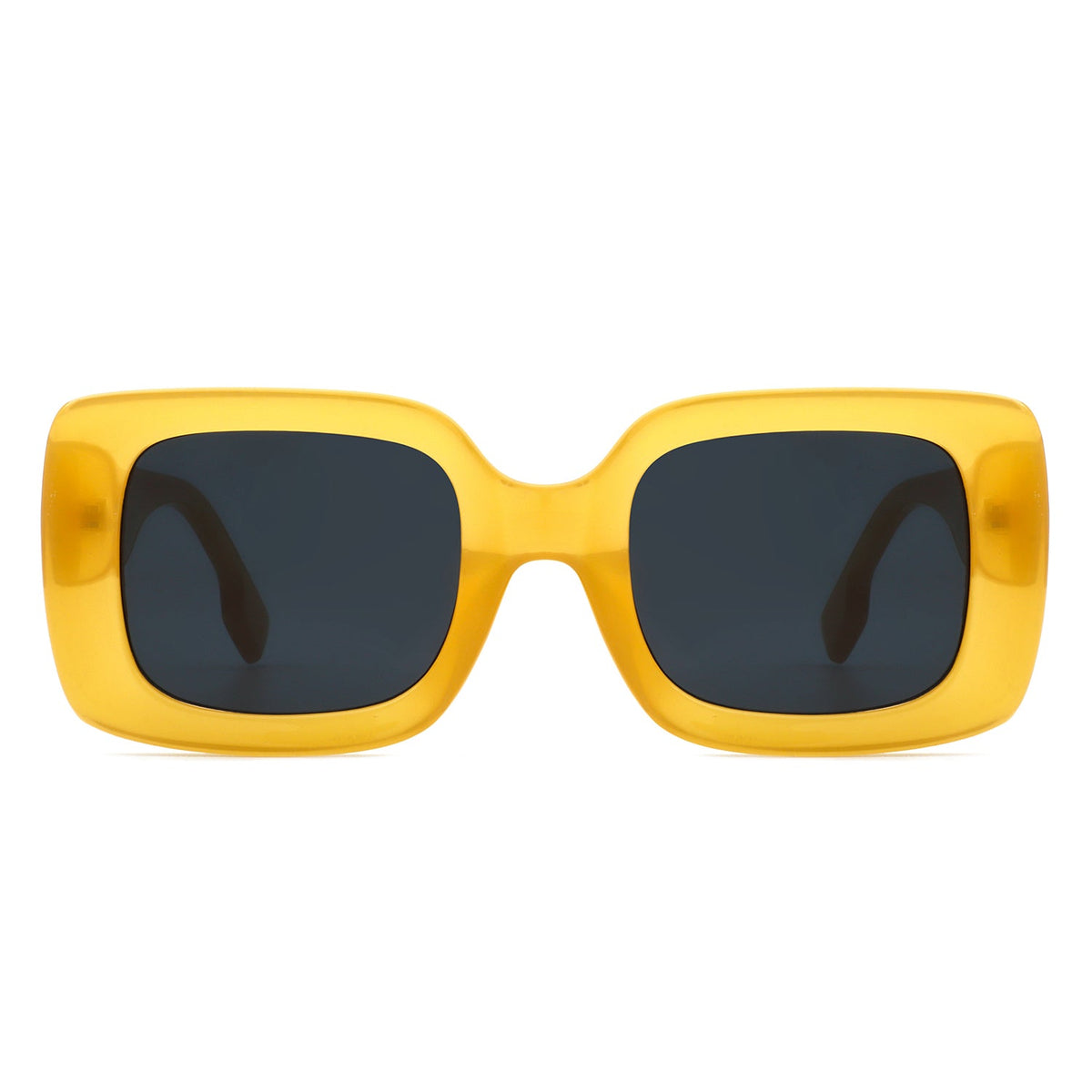 Jadestone - Square Retro Flat Top Fashion Sunglasses - Charming Charlie