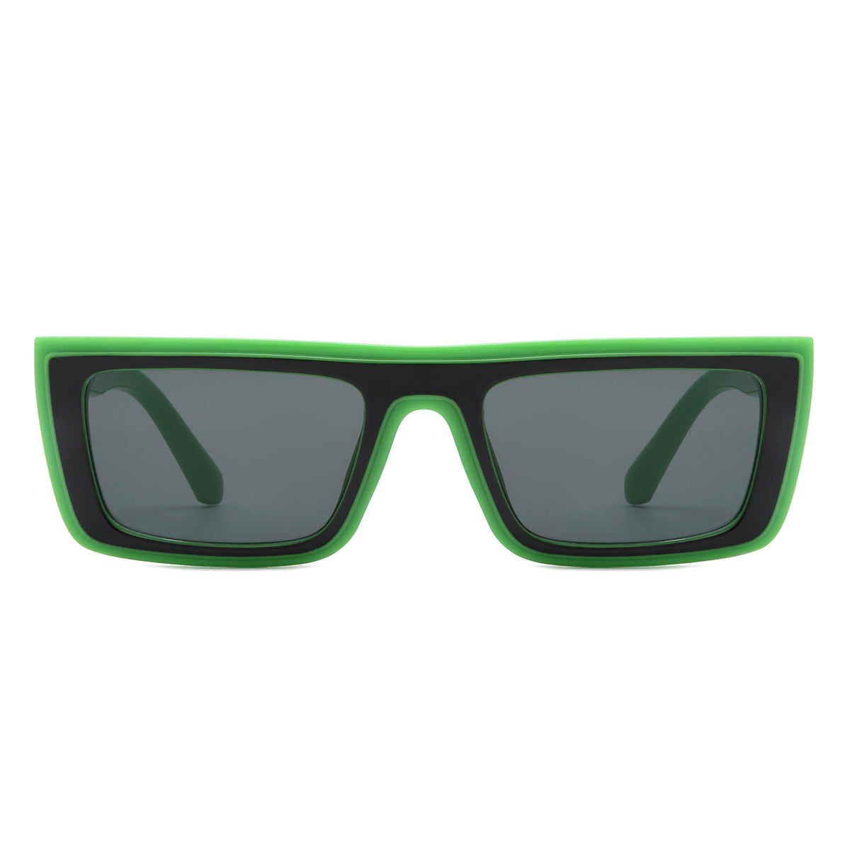 Tybalt - Retro Rectangle Square Flat Top Sunglasses - Charming Charlie