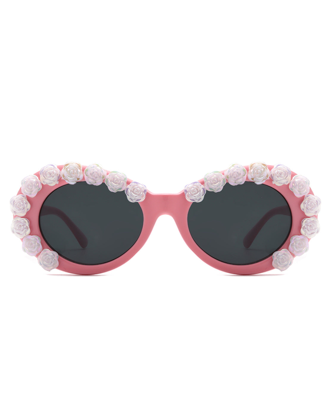 Vystra - Oval Flower Round Fashion Women's Sunglasses - Charming Charlie