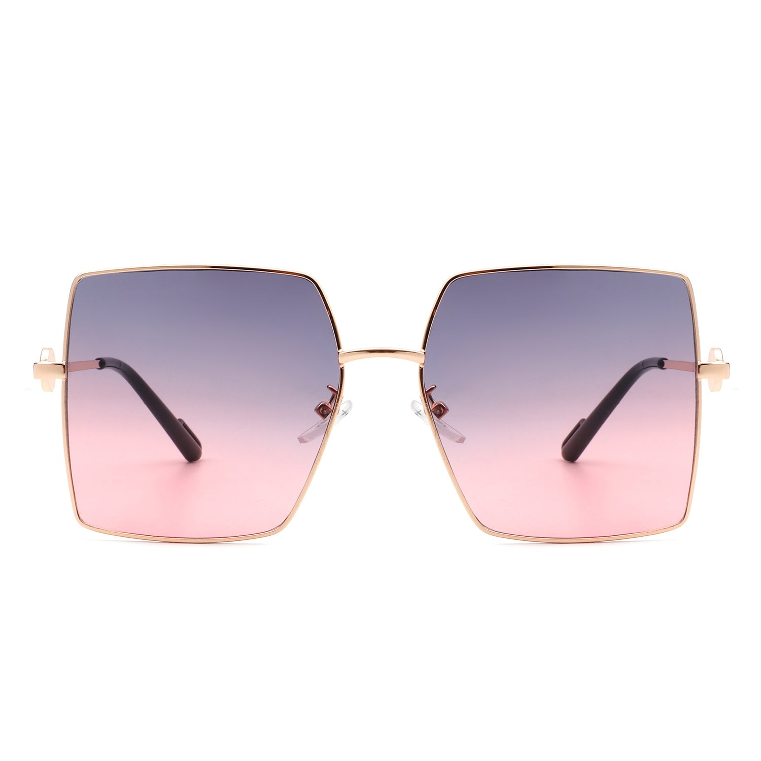 Benazia - Square Oversize Flat Top Large Tinted Women Fashion Sunglasses - Charming Charlie