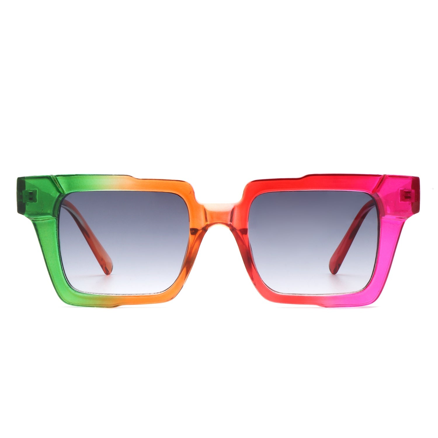 Xeno - Flat Top Geometric Fashion Square Sunglasses - Charming Charlie