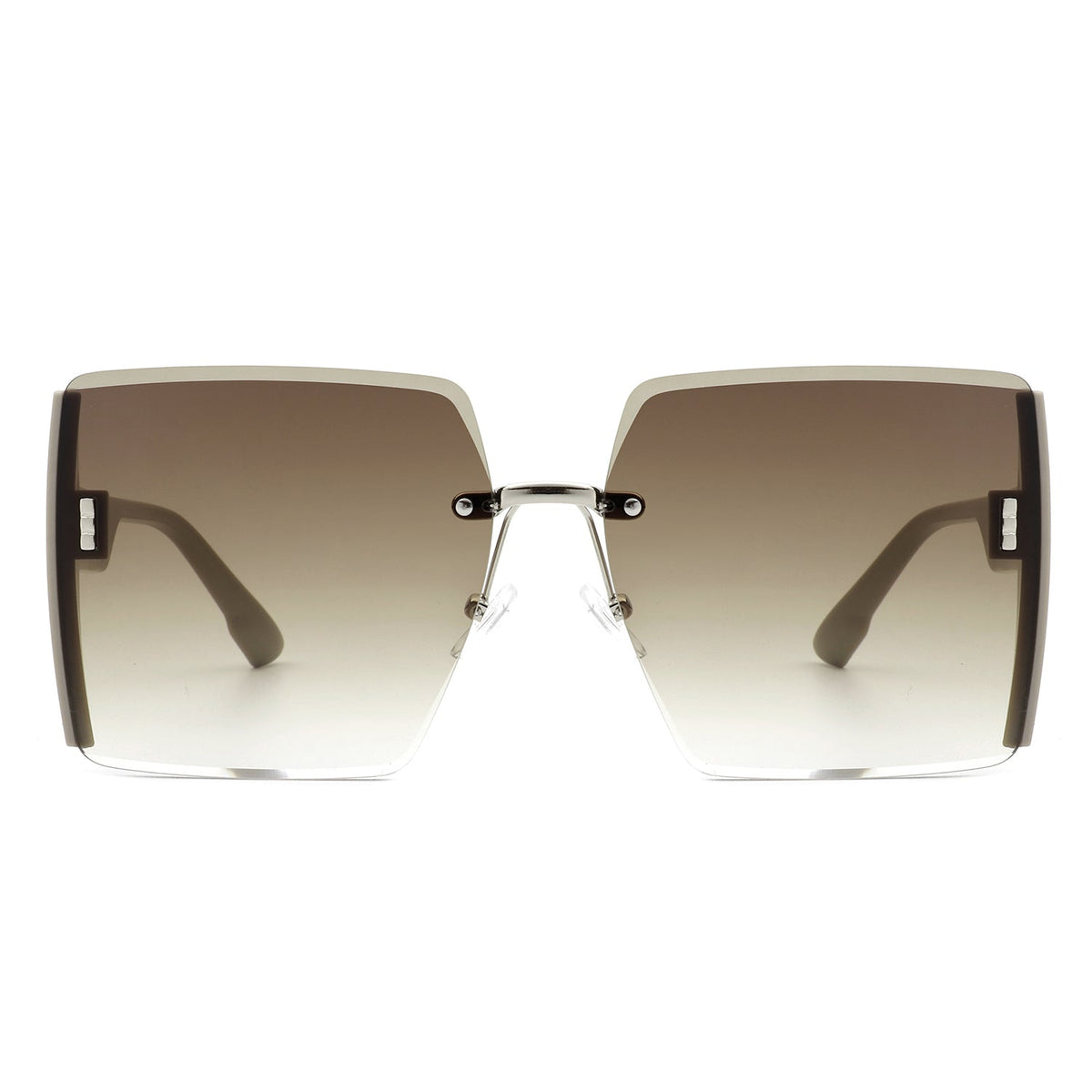 Phoenixy - Square Oversize Half Frame Fashion Women Sunglasses - Charming Charlie