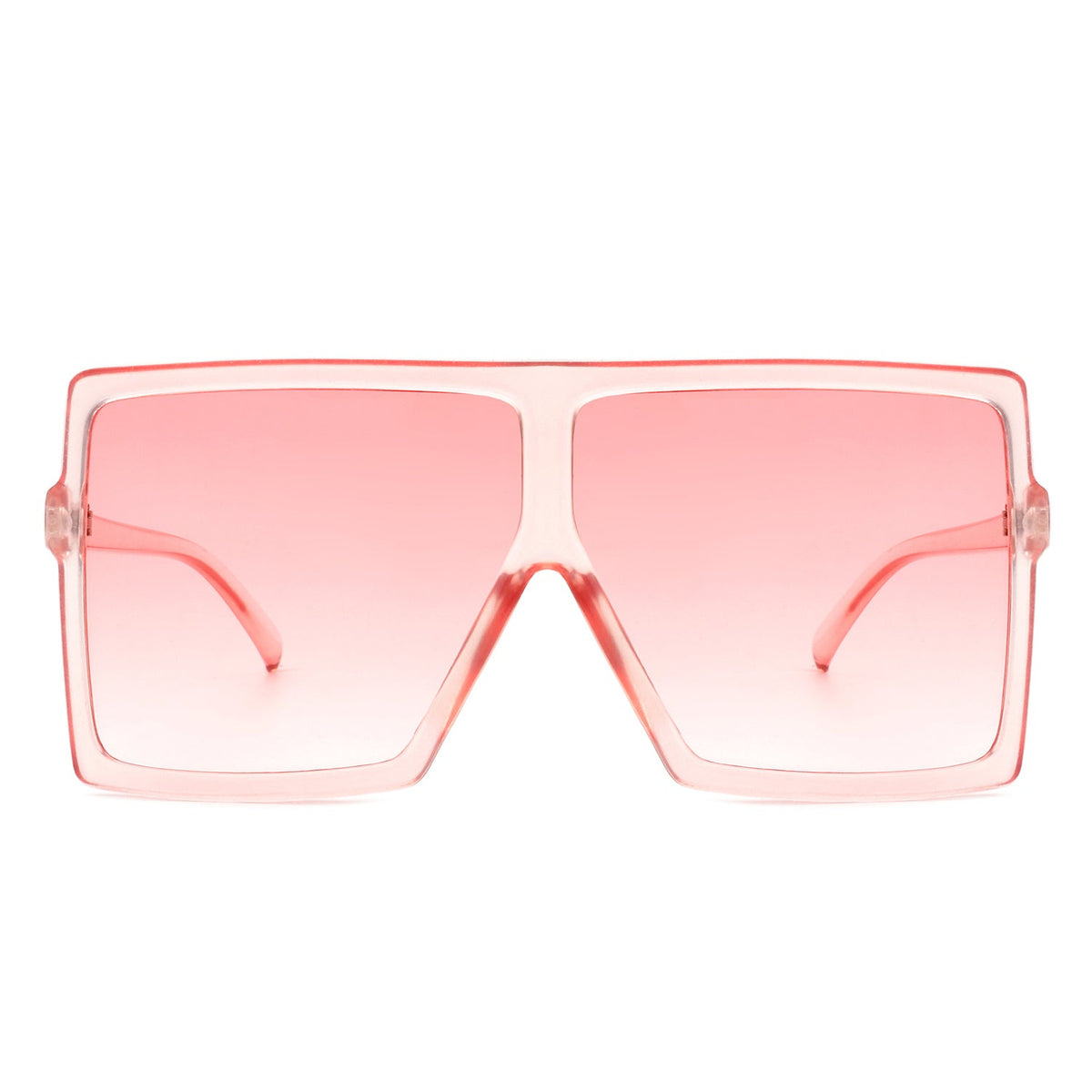 Zenithia - Square Oversize Women Flat Top Fashion Sunglasses - Charming Charlie
