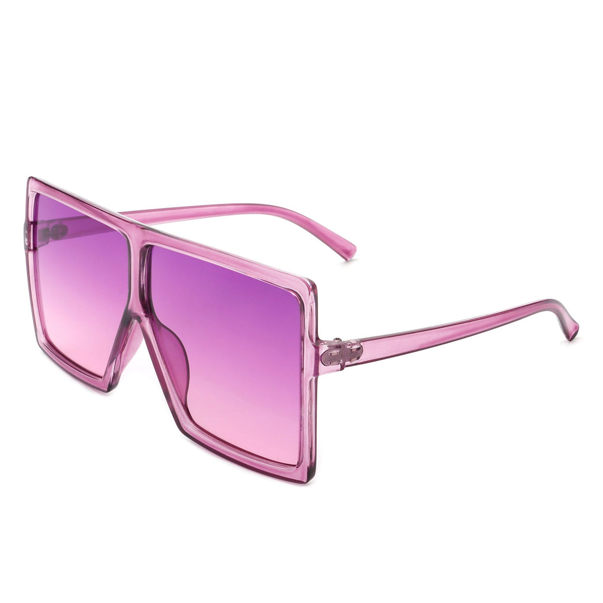 Amarylla - Oversize Flat Top Square Tinted Women Fashion Sunglasses - Charming Charlie