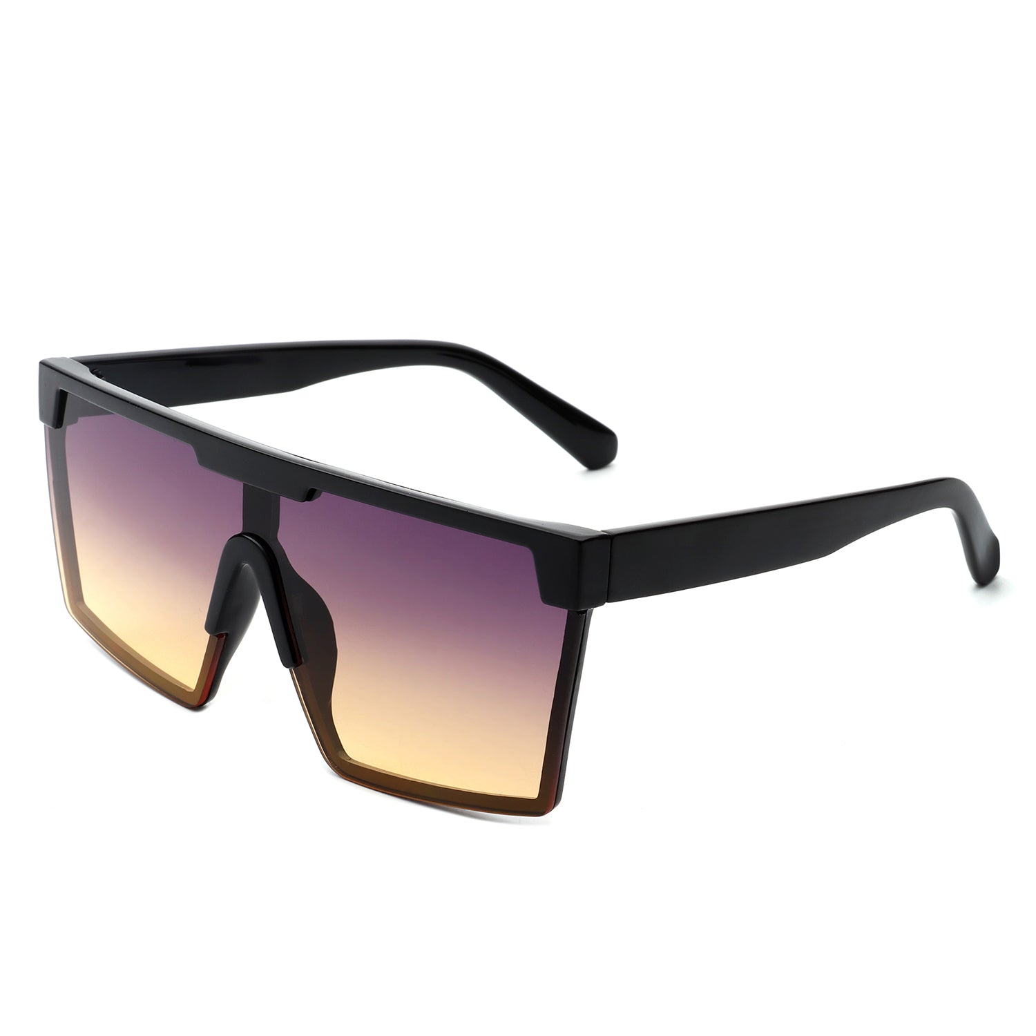 Vitalize - Oversize Retro Square Flat Top Tinted Fashion Women Sunglasses - Charming Charlie