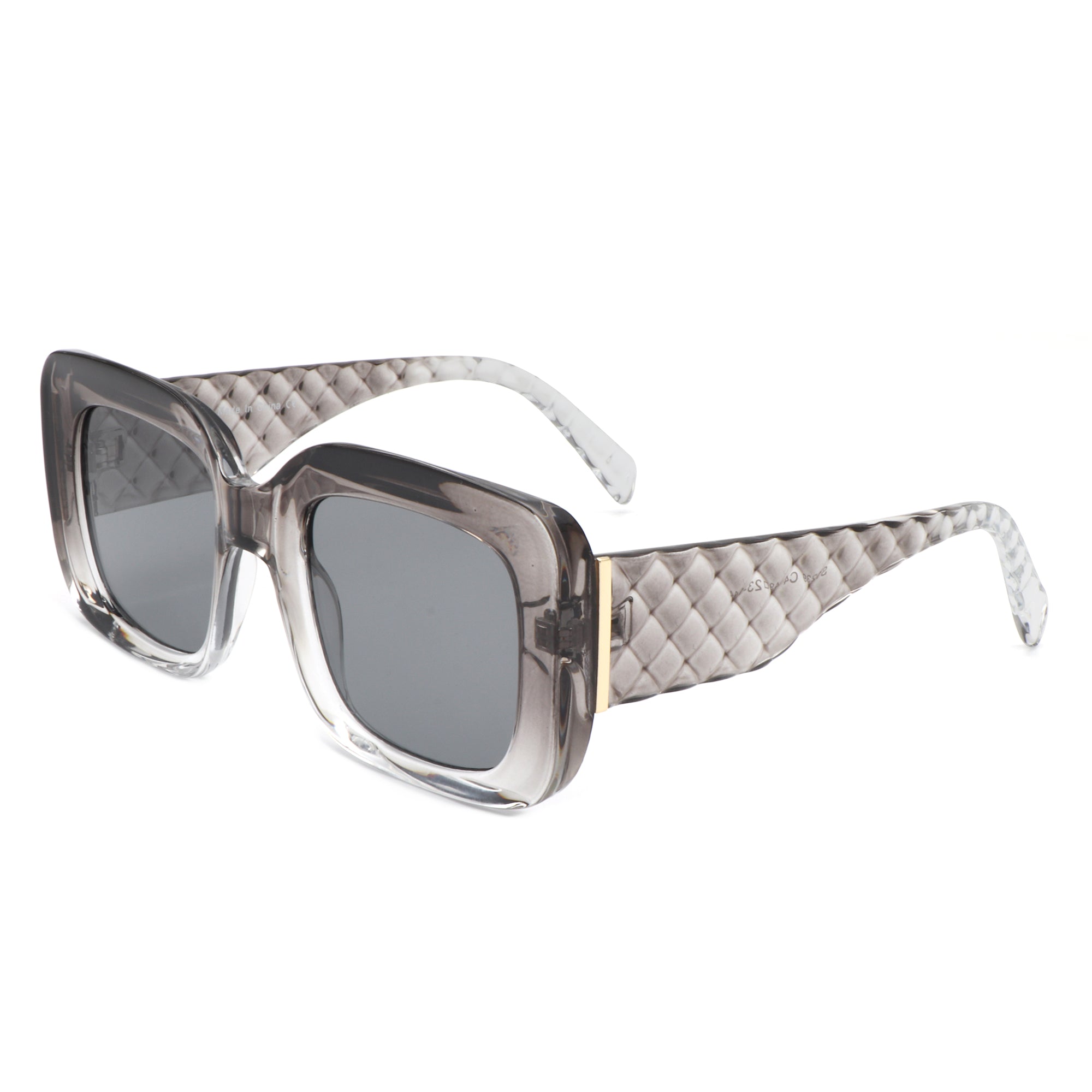 Vaelos - Chunky Flat Top Square Thick Frame Sunglasses - Charming Charlie