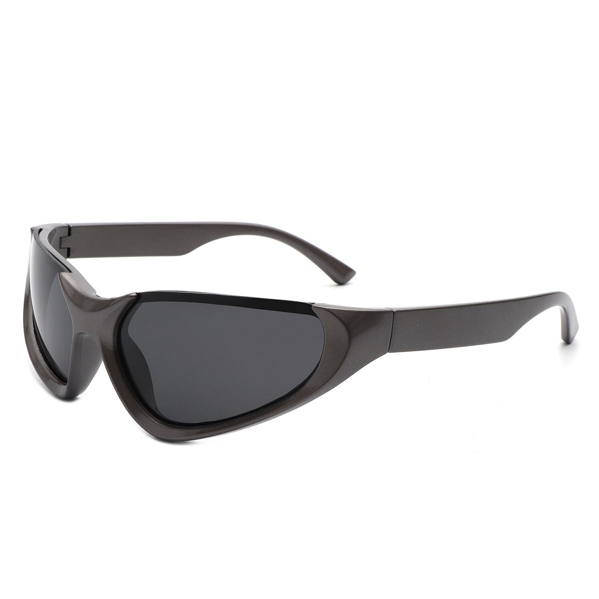 Dazzling - Rectangle Retro Fashion Wrap Around Sunglasses - Charming Charlie