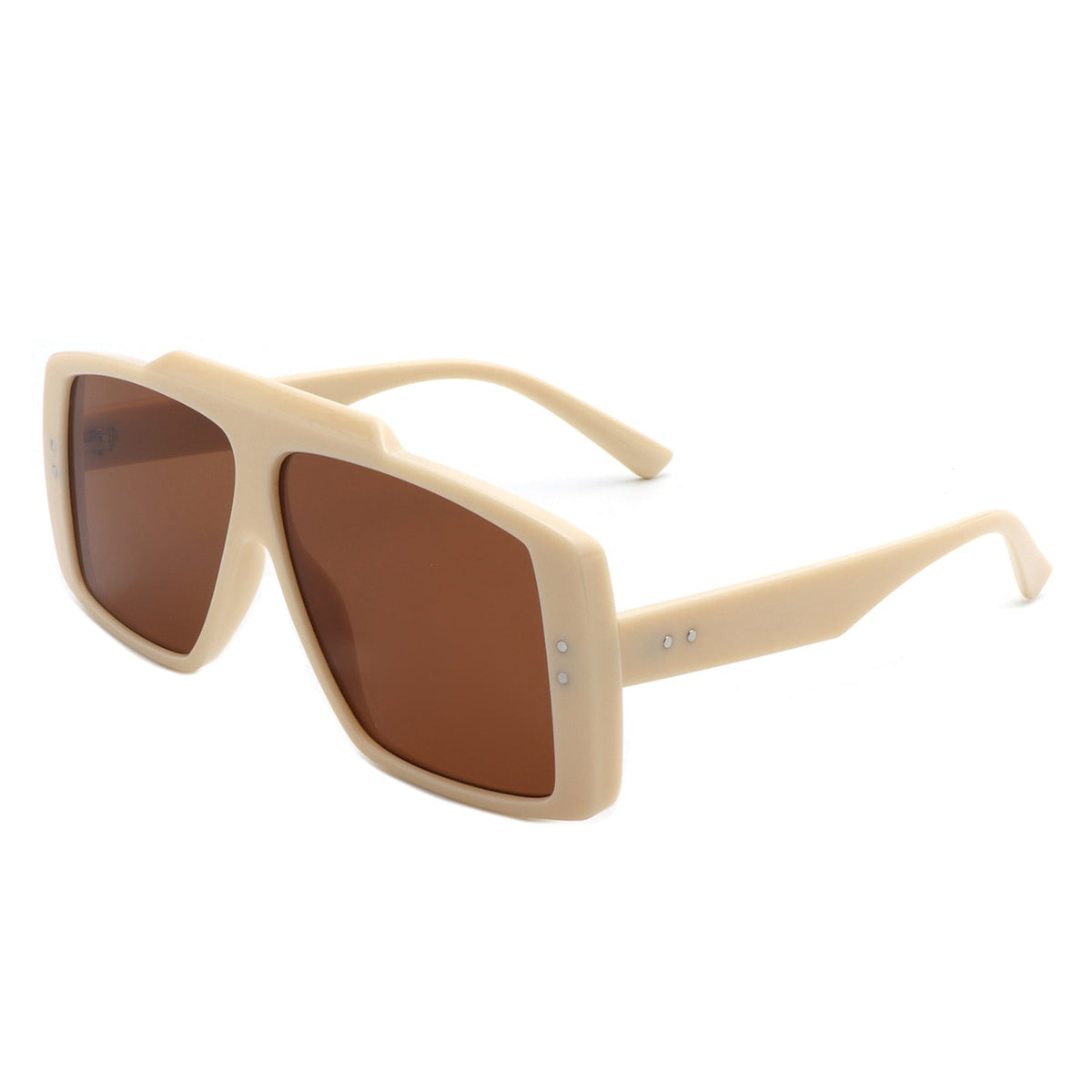 Halia - Square Retro Flat Top Vintage Inspired Fashion Sunglasses - Charming Charlie