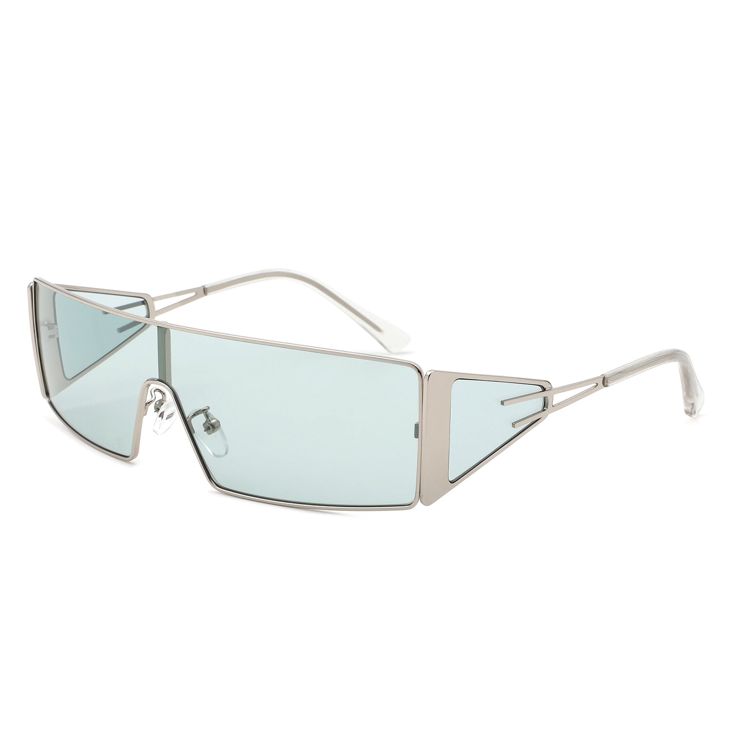 Vortex - Square Wrap-Around Retro Rectangle Fashion Sunglasses - Charming Charlie