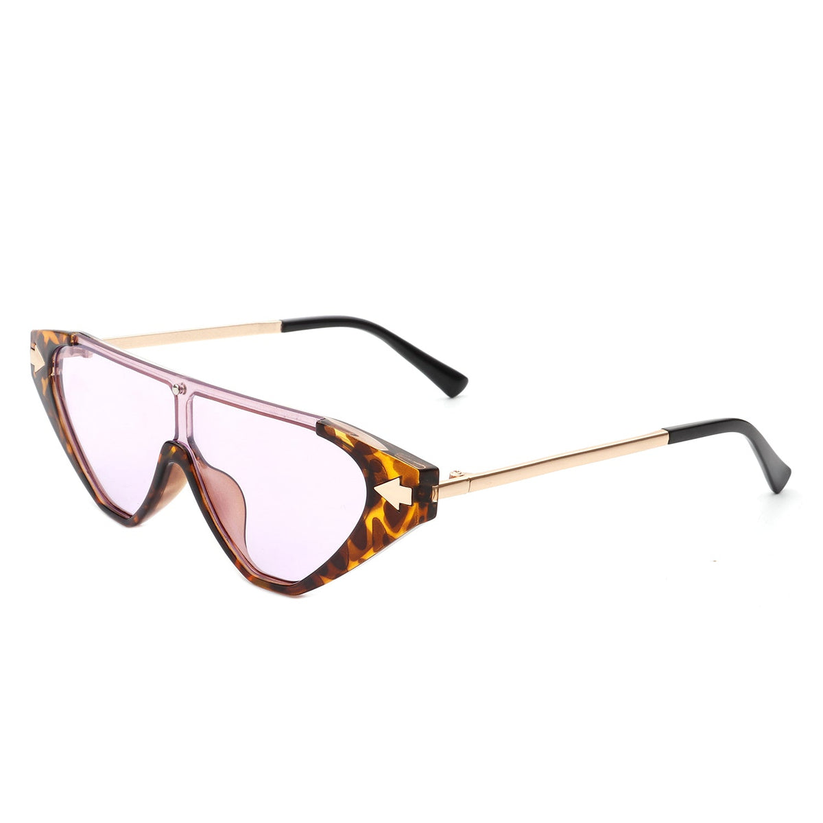 Zedillia - Triangle Mod Irregular Fashion Vintage Geometric Retro Sunglasses - Charming Charlie