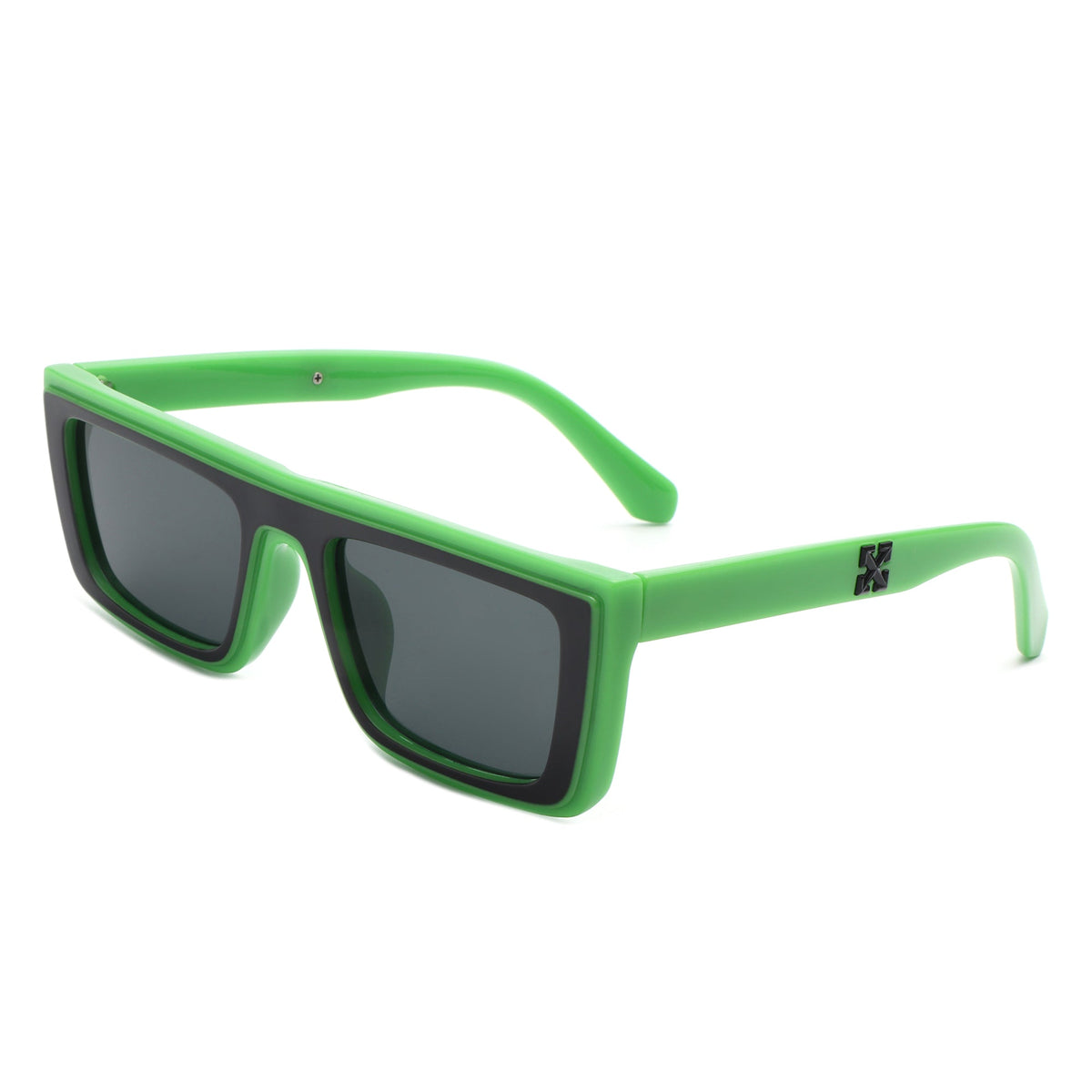 Tybalt - Retro Rectangle Square Flat Top Sunglasses - Charming Charlie