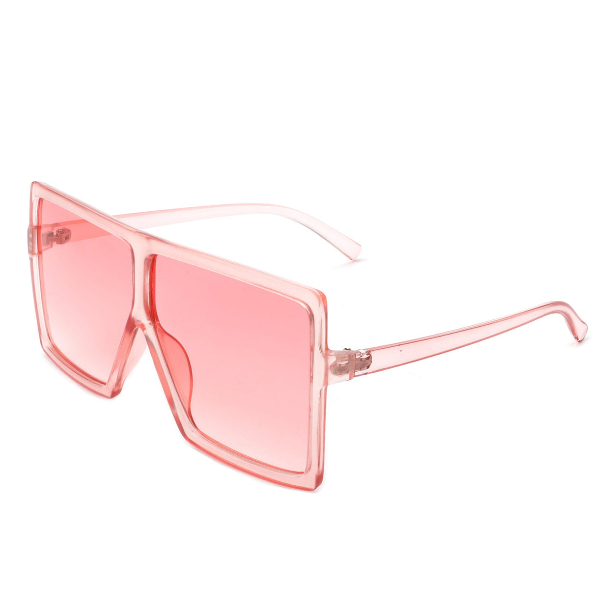 Zenithia - Square Oversize Women Flat Top Fashion Sunglasses - Charming Charlie