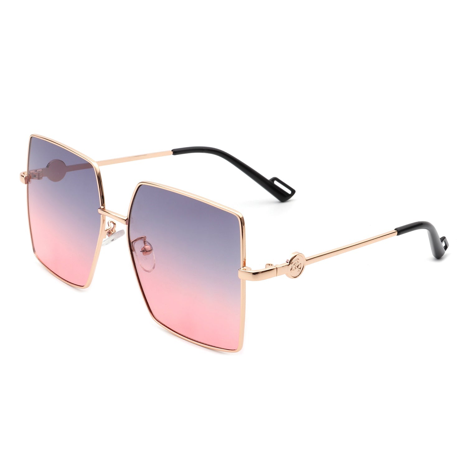 Benazia - Square Oversize Flat Top Large Tinted Women Fashion Sunglasses - Charming Charlie