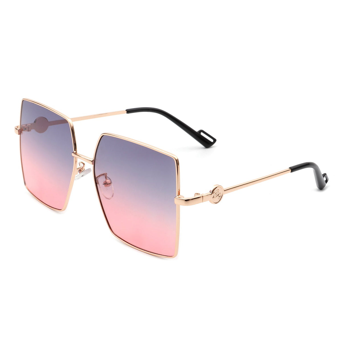 Benazia - Square Oversize Flat Top Large Tinted Women Fashion Sunglasses - Charming Charlie