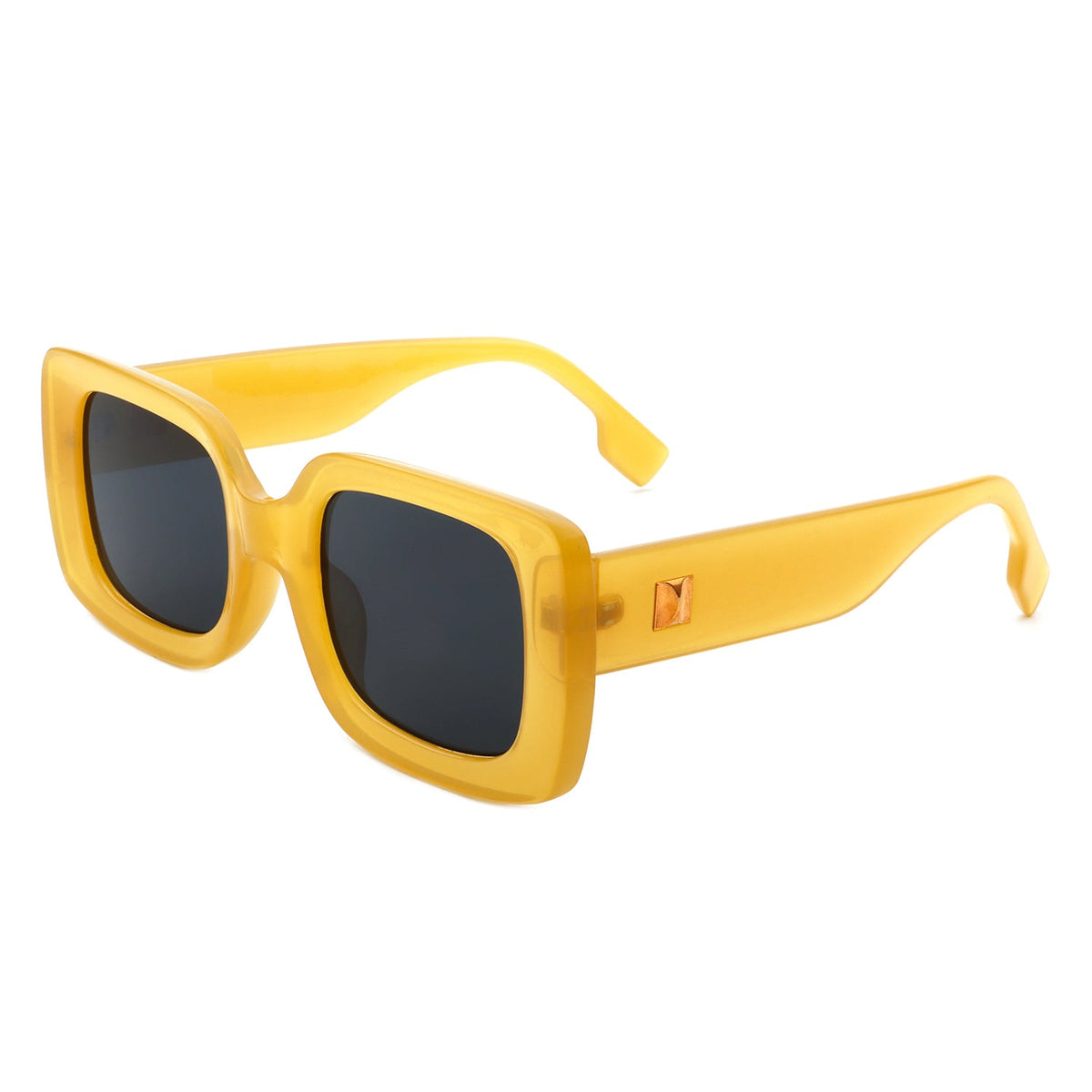 Jadestone - Square Retro Flat Top Fashion Sunglasses - Charming Charlie
