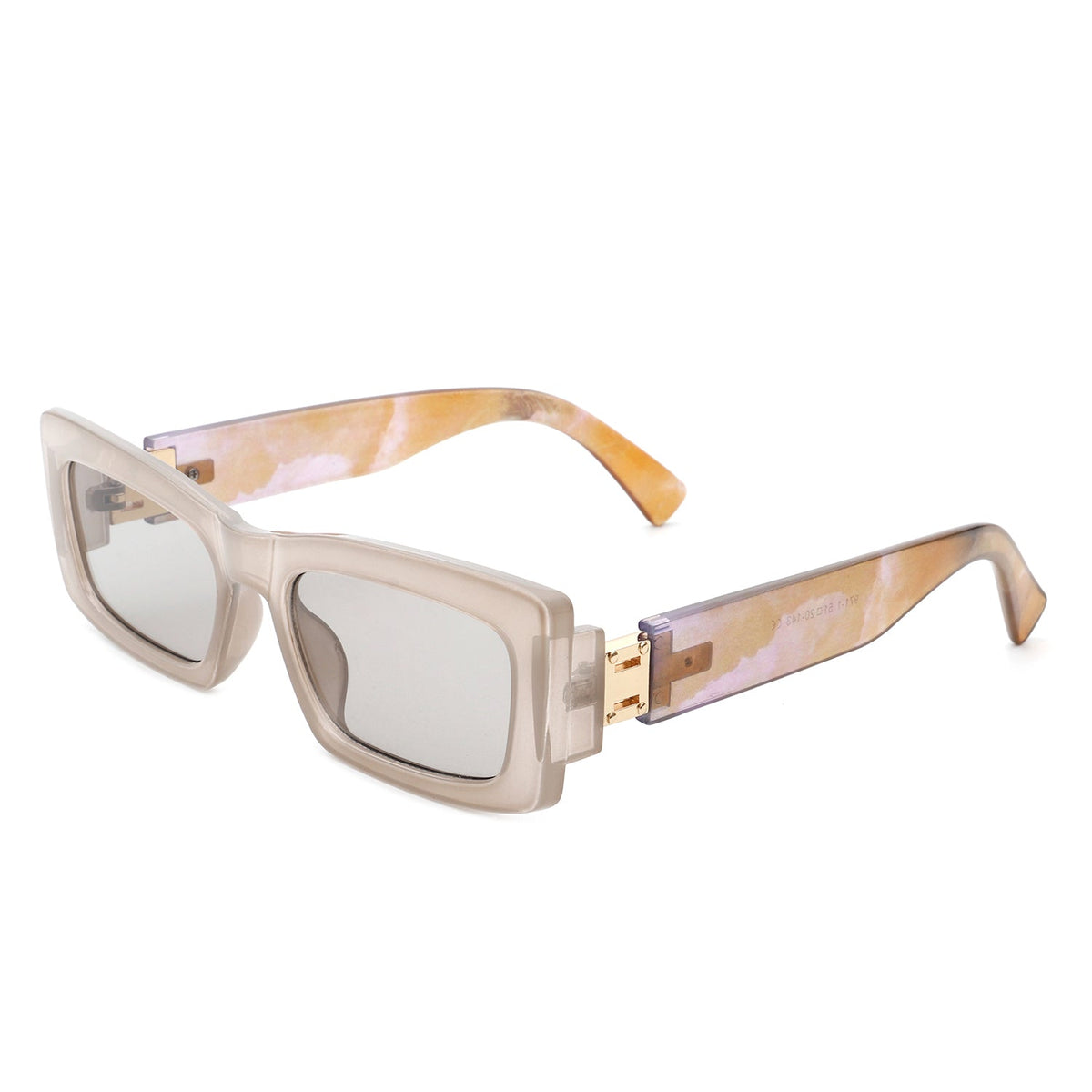 Illumyne - Retro Narrow Rectangle Flat Top Slim Fashion Sunglasses - Charming Charlie