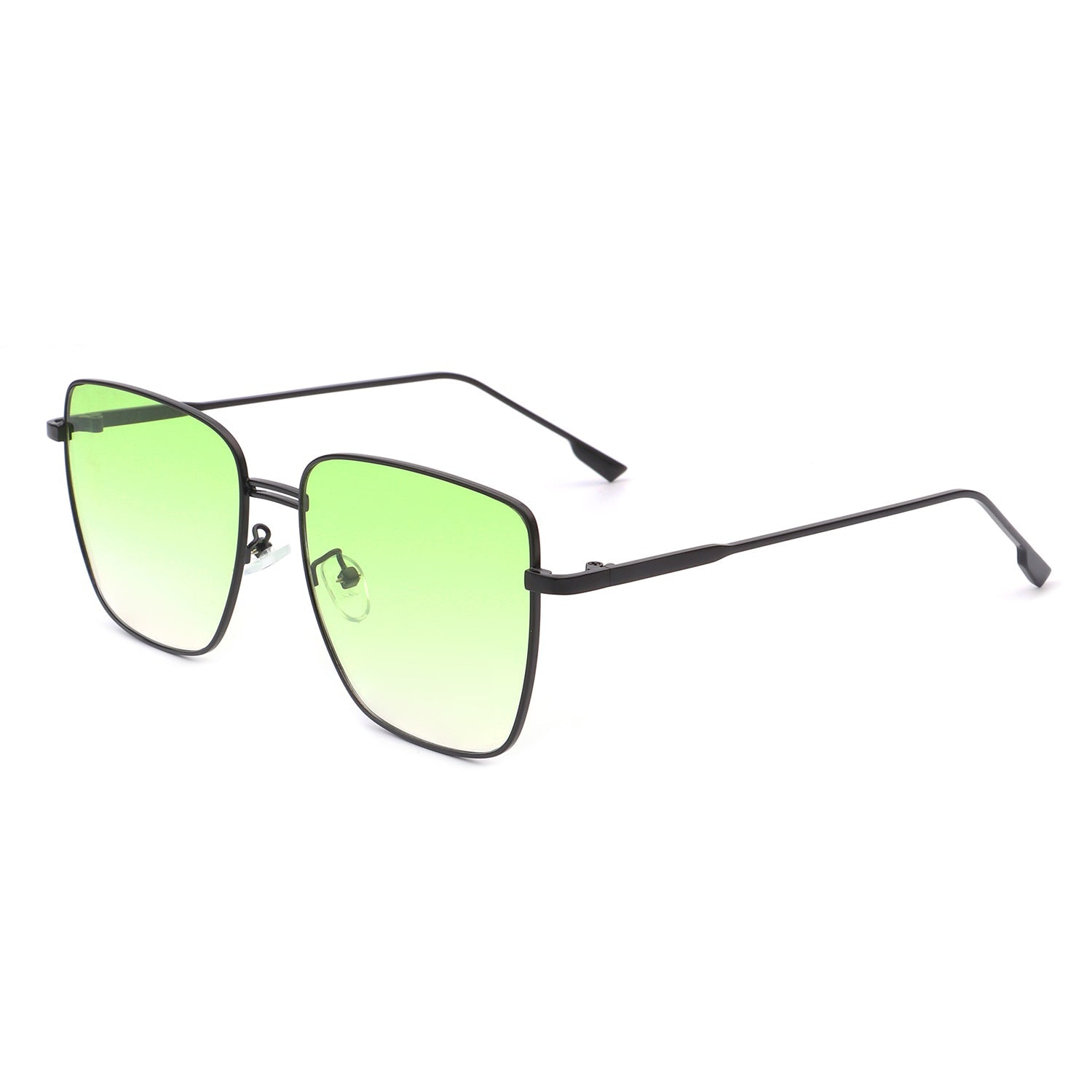 Eskuitan | Women Square Metal Oversize Fashion Sunglasses - Charming Charlie