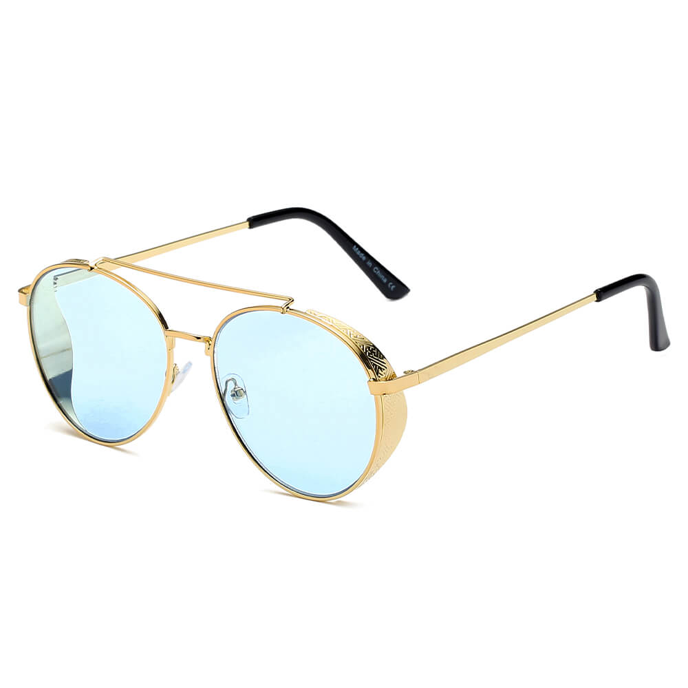LAREDO | S2072 - Modern Aviator Brow Bar Aviator Fashion Sunglasses - Cramilo Eyewear - Stylish Trendy Affordable Sunglasses Clear Glasses Eye Wear Fashion