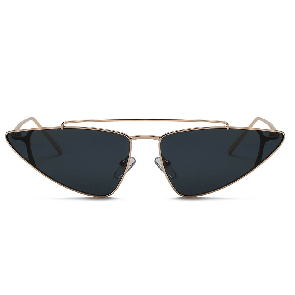 COHASSET | S3007 - Women Small Retro Vintage Cat Eye Sunglasses - Cramilo Eyewear - Stylish Trendy Affordable Sunglasses Clear Glasses Eye Wear Fashion