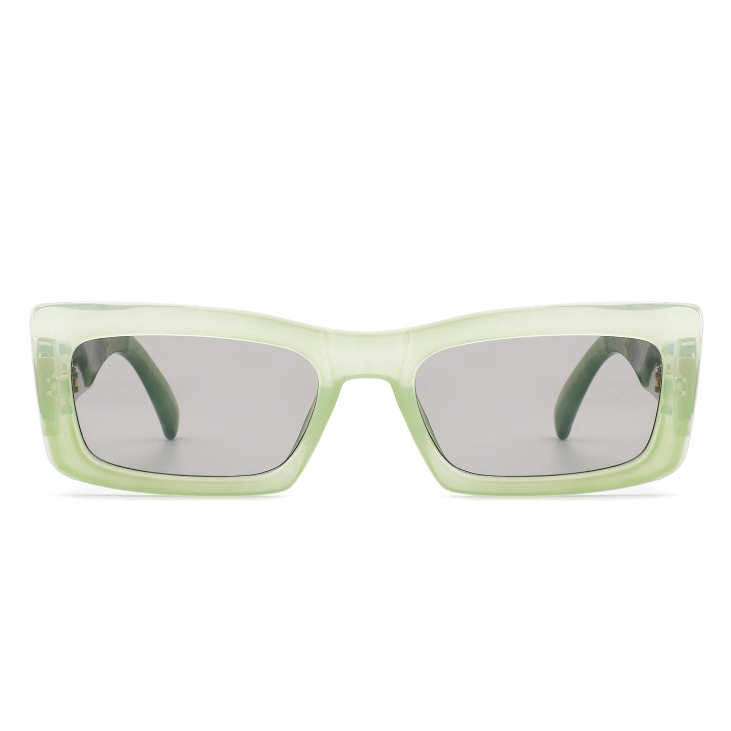 Illumyne - Retro Narrow Rectangle Flat Top Slim Fashion Sunglasses - Charming Charlie