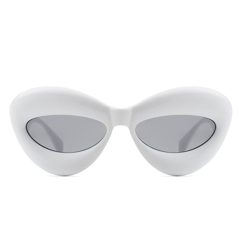 Vexa - Fashion Trendy Cat-eye Thick Frame Sexy Lip Sunglasses - Charming Charlie