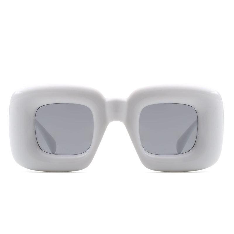 Rayne - Y2K Square Inflated Chunky Retro Funny Sunglasses - Charming Charlie